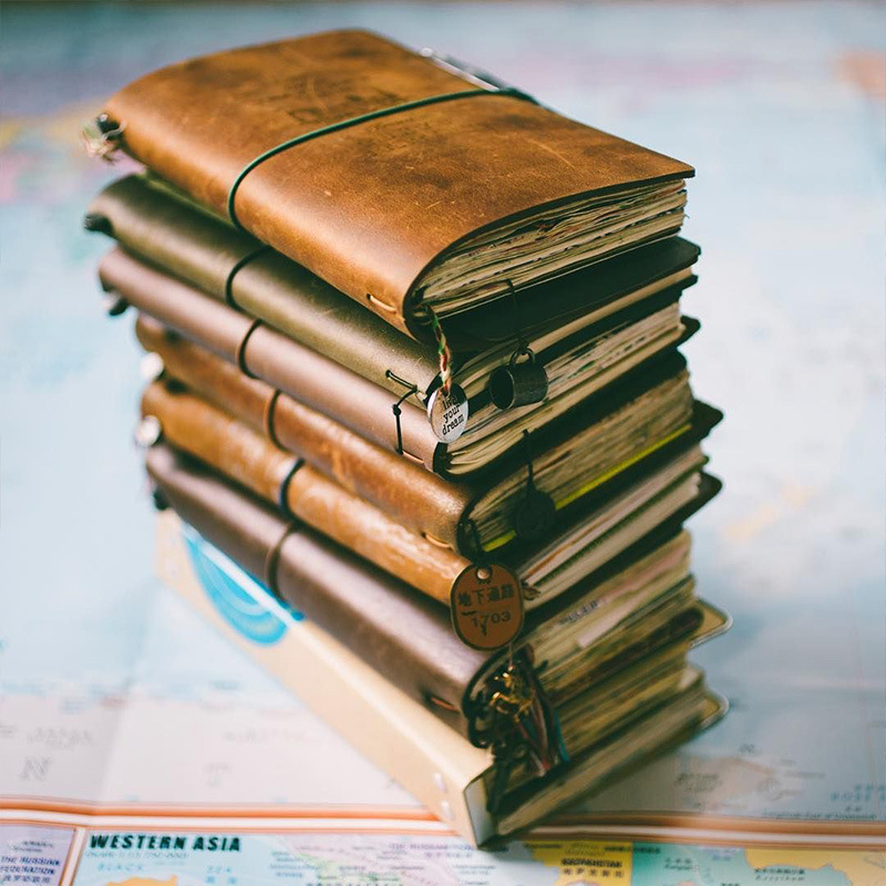 Vintage Leather Journal Notebook - Defecte Retro Lederen Cover Notebook Draagbare