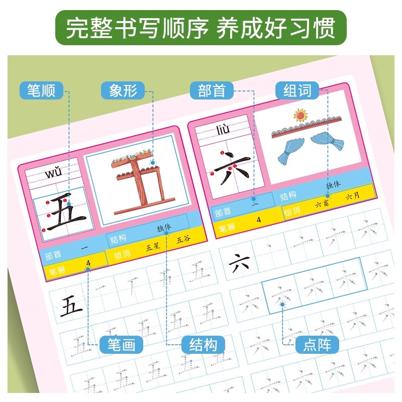 2 boeken Kleuterschool 800 Chi - Chinese Calligraphy Practice Book recensie en prijs
