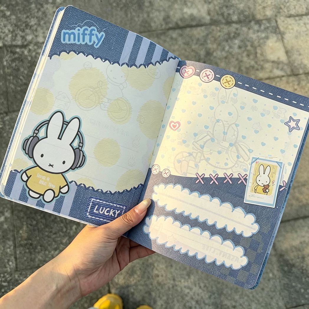 Vintage denim Miffy Rabbit led - Vintage Leather Journal Notebook recensie en prijs