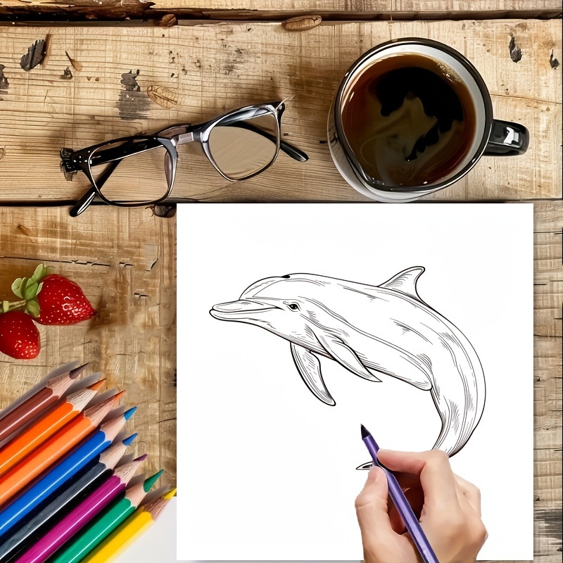 1 st, Oceaandieren Kleurboek v - Adult Coloring Book Stress Relief recensie en prijs