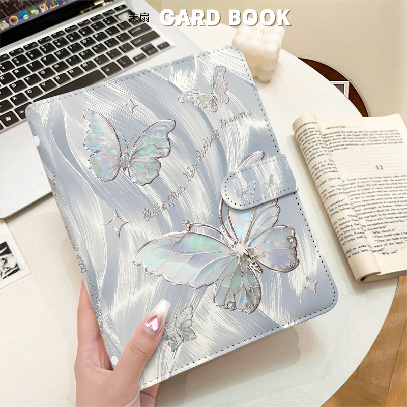Zilveren iriserende vlinder A5 - Kpop Photo Card Binder 3 Inch recensie en prijs