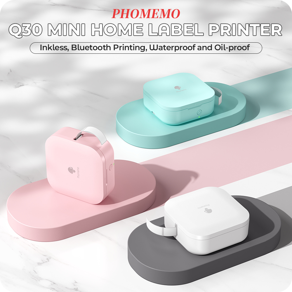 【Nieuw】Phomemo Q30 Mini-labelp - Mini Pocket Thermal Printer Paper Roll recensie en prijs